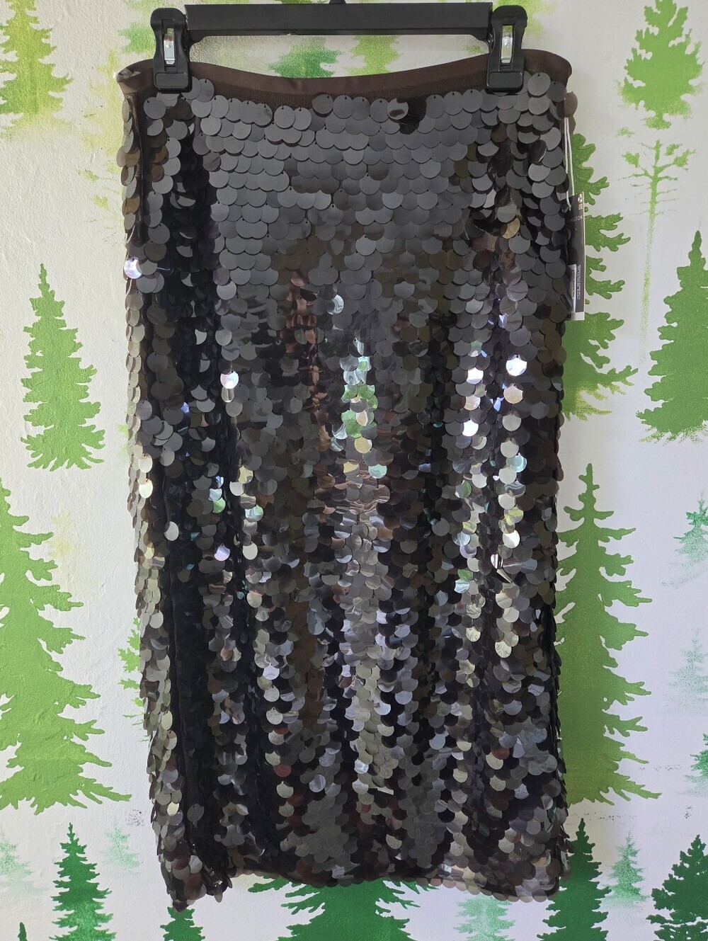 Worthington Black Sequin Pencil Skirt